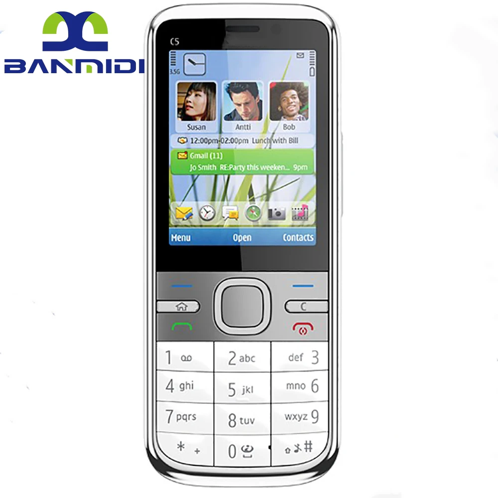 Image of Classic 2G/3G GSM Cell Phone with Russian, Arabic, Hebrew Keyboard – Bluetooth Enabled Refurbished Mobile for Simple Communication