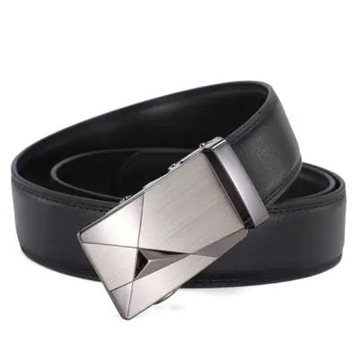 Image de Ceinture Homme Cuir Boucle Automatique - Style Élégant & Pratique