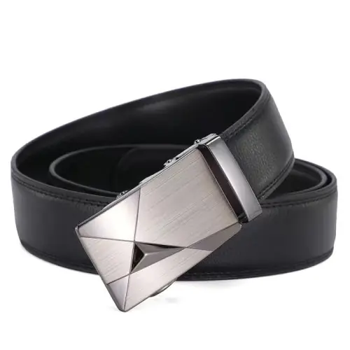 Image de Ceinture Homme Cuir Boucle Automatique - Style Élégant & Pratique