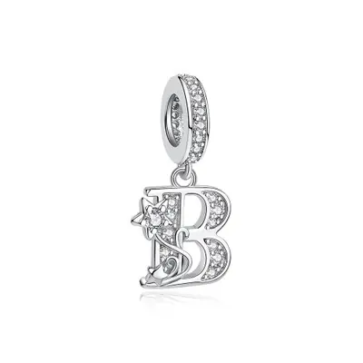 Image de Breloques Lettres A-Z en Argent Sterling 925