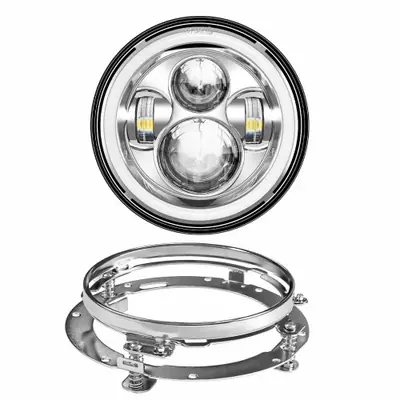 Image de Phare LED 7 Pouces + Support pour Harley Touring