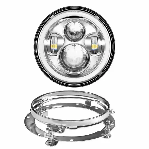Image de Phare LED 7 Pouces + Support pour Harley Touring