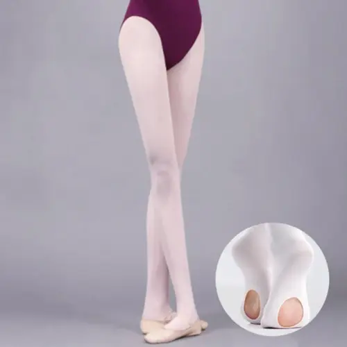 Image de Collants de Danse Élastiques 90D - Blanc Chair