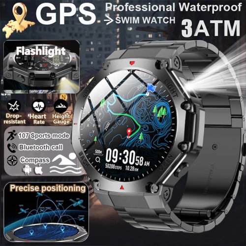 Image de Montre Connectée Sport GPS Homme - Écran AMOLED & Suivi FC