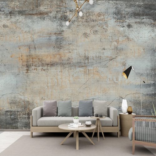 Bild von Retro Zement-Wandbild – Moderner Wanddekor für jedes Zimmer