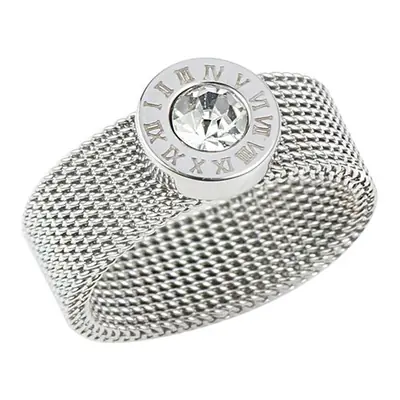 Image de Bague dorée élégante avec chiffres romains - Style unisexe