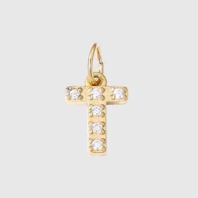 Image de Pendentif Lettre Or 18K - Collier & Bracelet Personnalisé