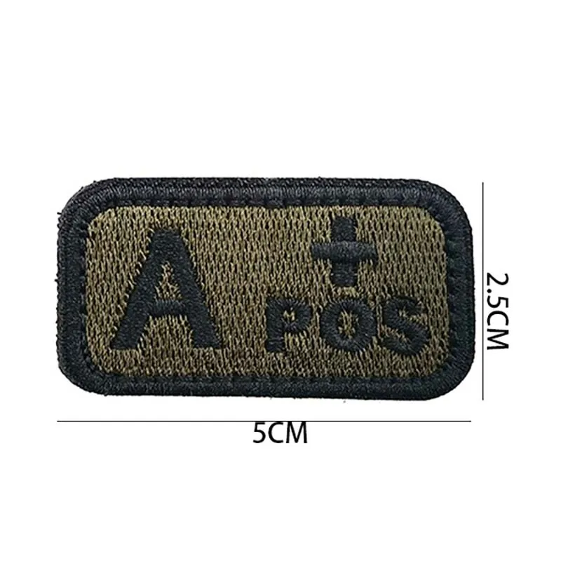 Afbeelding van Bloedgroep Patch voor Rugzak – Tactische Klittenband Appliqué