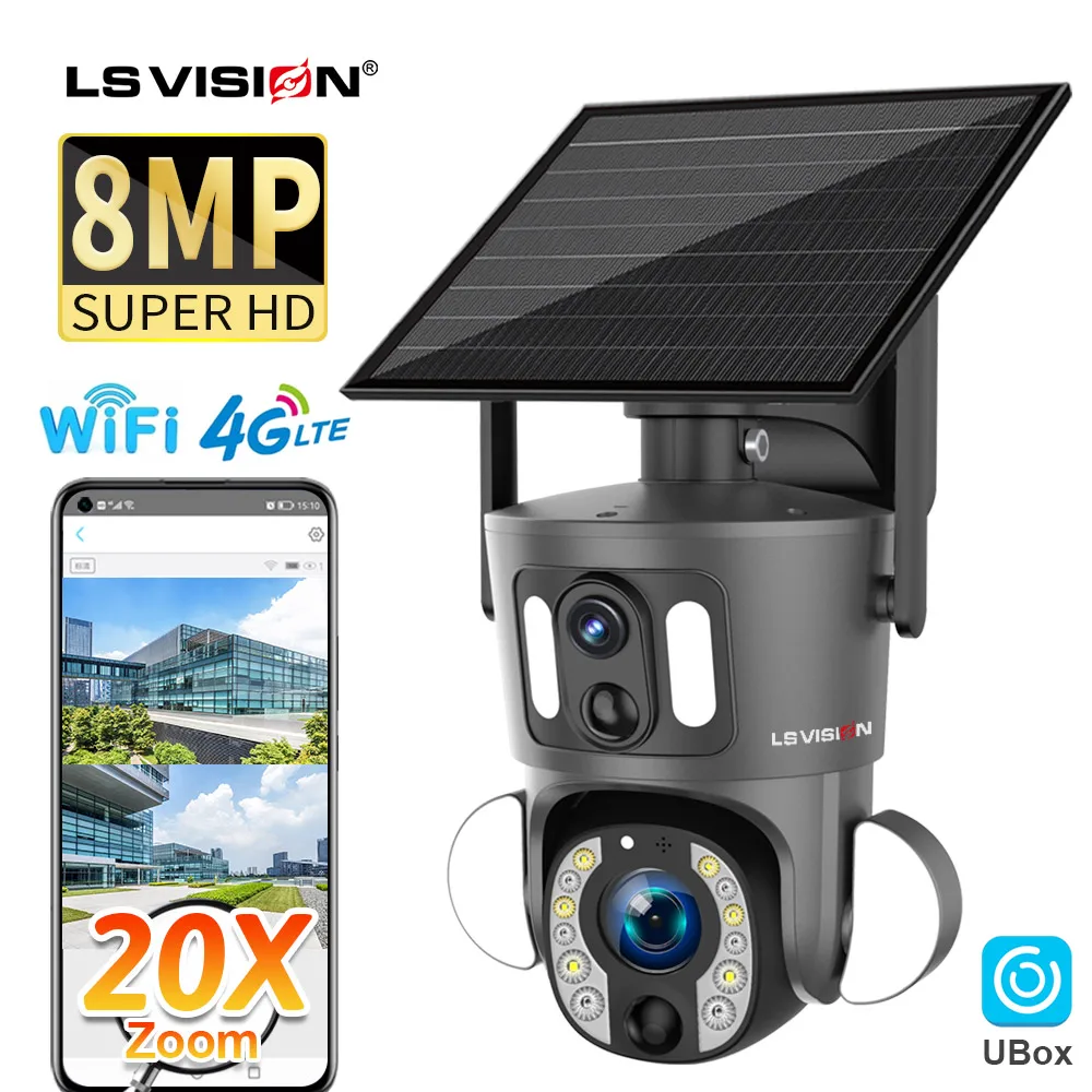 Bild von 8MP Solar-CCTV-Kamera mit 20x Zoom & 4G-Verbindung