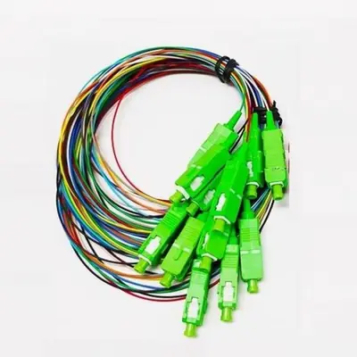Image de Connecteur Fibre Optique SC UPC APC - 12 Paquets
