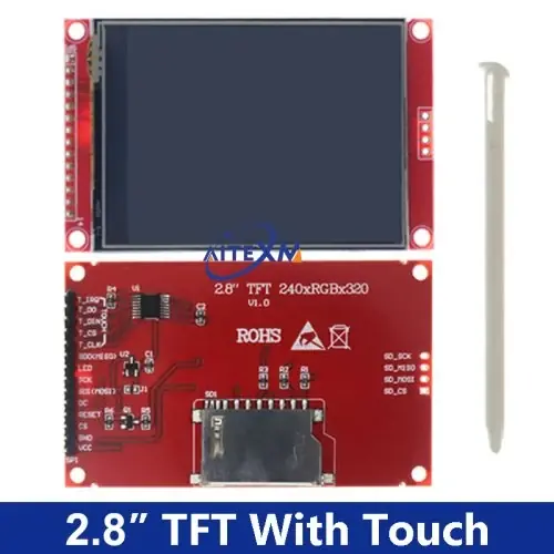 2.8 tft con táctil