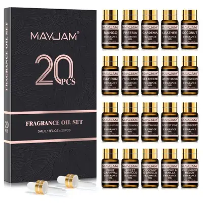 Image de Coffret Huiles Parfumées - 20 Fragrances Relaxantes
