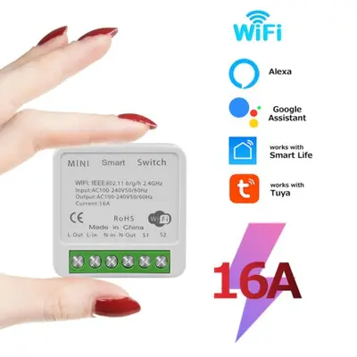 Image de Interrupteur Intelligent Wi-Fi Tuya - Contrôle Vocal & Bidirectionnel
