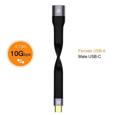 Image de Câble USB 3.2 Gen 2 20Gbps Type-A vers Type-C - Charge Rapide & Transfert Ultra-Vite