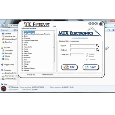 Image de Dissolvant DTC 1.8.5.0 pour Kess V2 & KTAG - Logiciel OBD2 Illimité