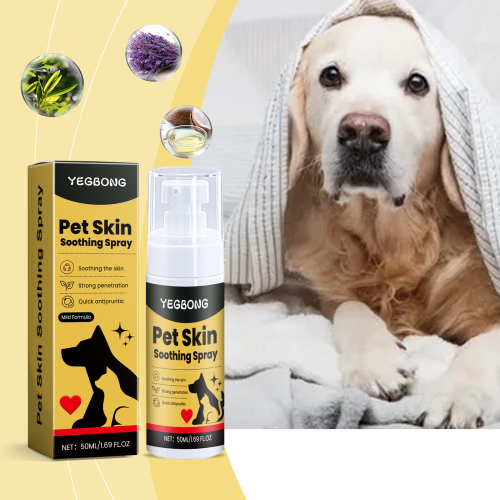 Afbeelding van Huidverzorgingsspray voor huisdieren Verlicht ongemak voor honden Kat Vlooienluizencontrole Verlicht huid Krassen Likken Draagbare huisdierwondspray