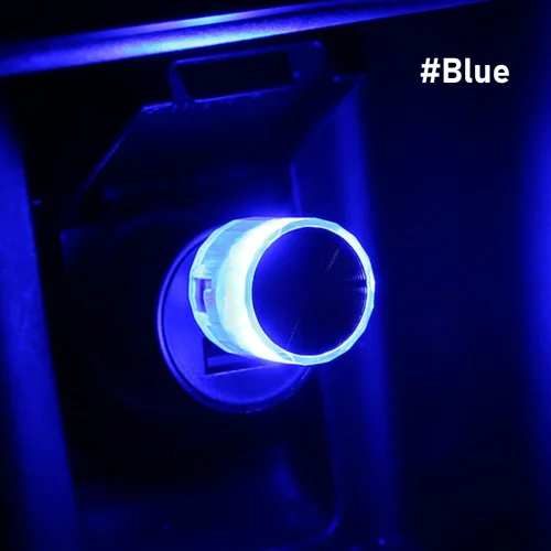 Immagine di Mini luce per auto Spina USB Luci d'atmosfera a LED Lampada decorativa per auto Illuminazione di eme...