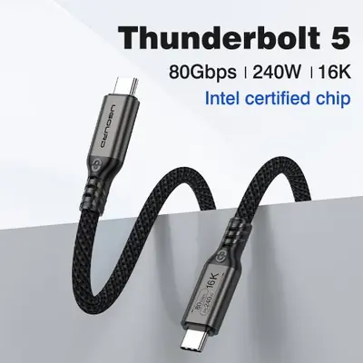 Image de Câble Thunderbolt 5 80Gbps - Ultra Rapide pour MacBook