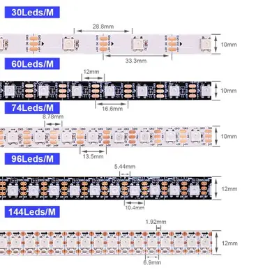 Image de Ruban LED RGB Programmable 5M - Éclairage Coloré & Dynamique