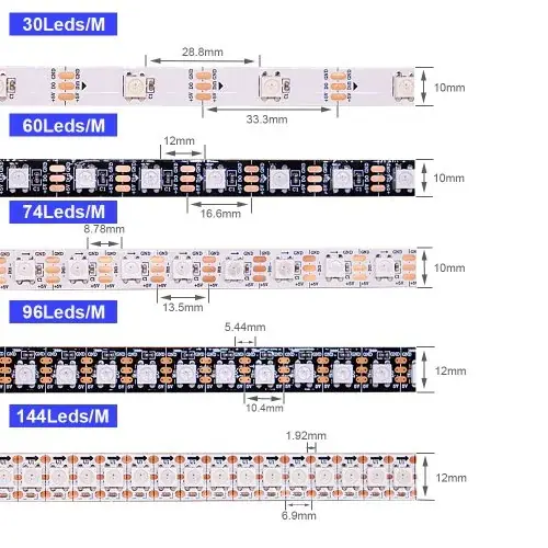 Image de Ruban LED RGB Programmable 5M - Éclairage Coloré & Dynamique