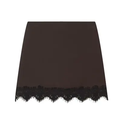 Image de Jupe Dentelle Mini Taille Haute - Élégante & Sexy