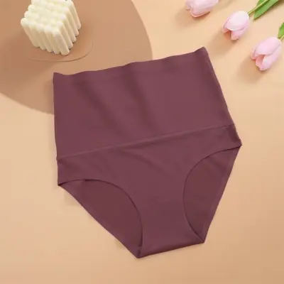 Image de Slip Taille Haute Sans Couture - Effet Amincissant & Levage des Fesses