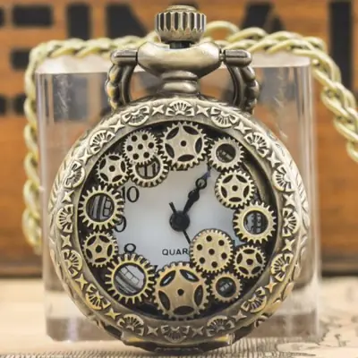 Image de Montre de Poche Steampunk en Bronze Vintage