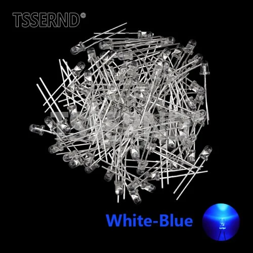 100 Stück Weiß-Blau