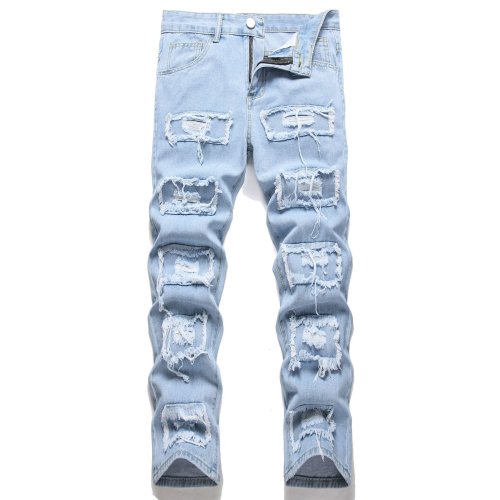 Image de Jeans Homme Déchirés Cheville - Style Vintage & Ajusté