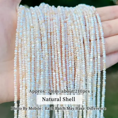 Image de Perles Naturelles en Coquillage - DIY Bijoux Élégants