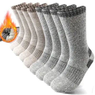 Image de Chaussettes Polaires Épaisses Hiver - Chauffe-Pieds Ultra-Douces