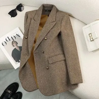 Image de Blazer Femme Chic en Laine - Automne/Hiver