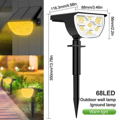 Image de Projecteur Solaire LED 72W - Éclairage Extérieur IP65