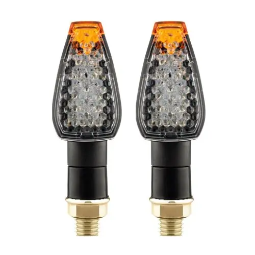 Image de Clignotants LED Fishscale Moto - Style Moderne & Élégant