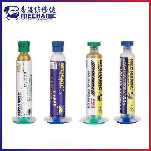 Image of Mechanic UV559 223 10cc High Activity Mild Rosin Lead-Free Solder Flux No Clean Light Odor Welding Paste for PCB and BGA Board Repair