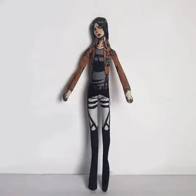Image de Peluche Eren Jaeger - Attaque des Titans Cosplay