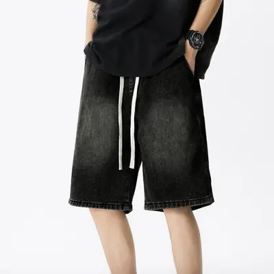 Image de Short en Denim Bleu Clair Homme - Confort & Style