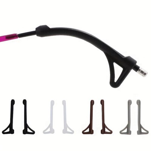 Imagen de Accesorios para Gafas con Funda de Silicona Antideslizante, Soporte de Gancho para Oreja y Arreglo de Marco para Evitar Caídas - Paquete de 10 Unidades