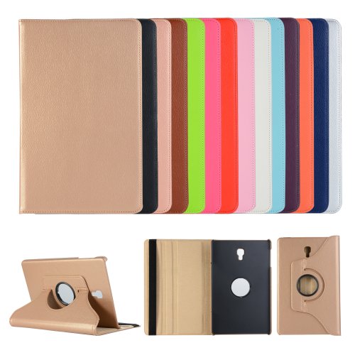 Afbeelding van 360-graden roterende lederen standcase voor Samsung Galaxy Tab A 10.5 (2018) SM-T590/SM-T595 – Stijlvolle tablet hoes met bescherming en multifunctionele standfunctie