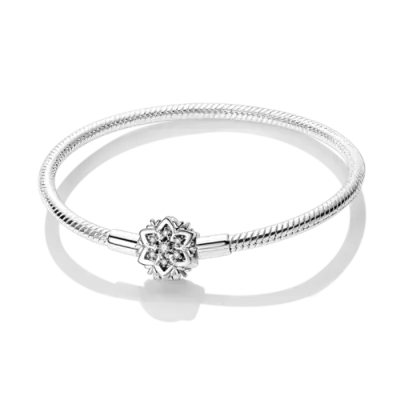 Image de Bracelet Argent Sterling 925 - Feuille, Trèfle, Papillon & Cœur