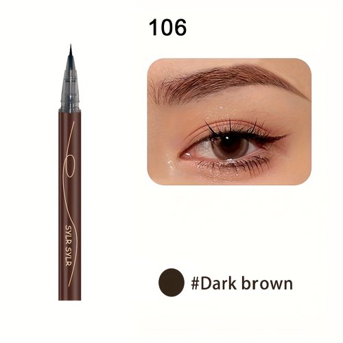 Afbeelding van Ultrafijn ultrafijn wenkbrauwpotlood waterdicht professioneel zweetbestendig vloeibare eyeliner Wenkbrauw dual-purpose duurzame make-up kunst