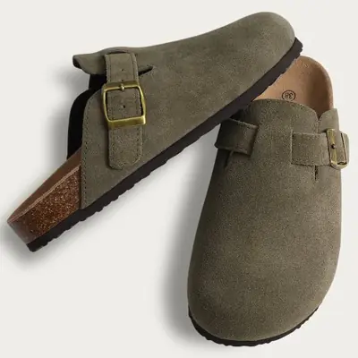 Mules en Daim Confortables pour Femme & Homme
