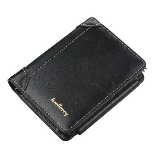 Image de Portefeuille Homme Cuir PU Vintage - Élégant & Pratique