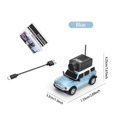 Immagine di Auto RC FPV Mini 1:64 con Telecamera HD e Giroscopio - WLtoys 6405/6406, Auto Telecomandata 2.4GHz per Corse Veloci e Esperienze di Guida Immersive