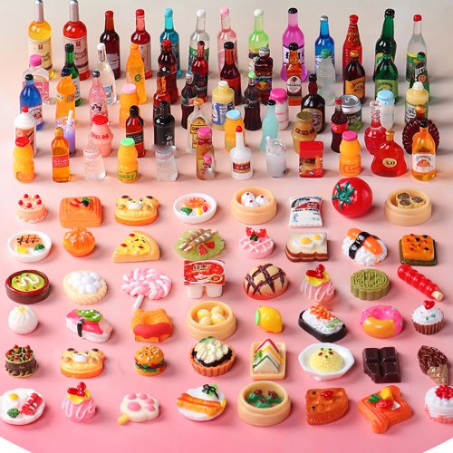 Imagen de Comida Miniatura para Casa de Muñecas - Accesorios Divertidos