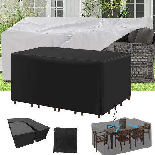 Afbeelding van Waterdichte Tuinmeubelhoes met UV-Bescherming voor Terrasstoelen en Tafels – Compleet Set van 200 Maten