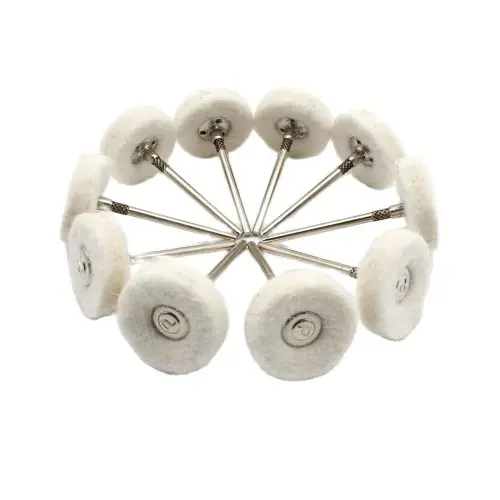 Image de Kit de Polissage Bijoux 20 Pièces - Laine, Feutre & Roues Abrasives