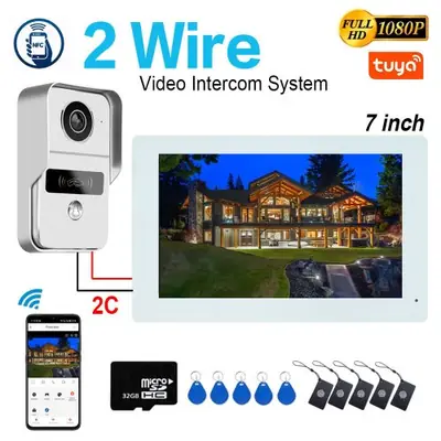 Image de Interphone Vidéo 1080p WiFi - Caméra de Sécurité pour Maison