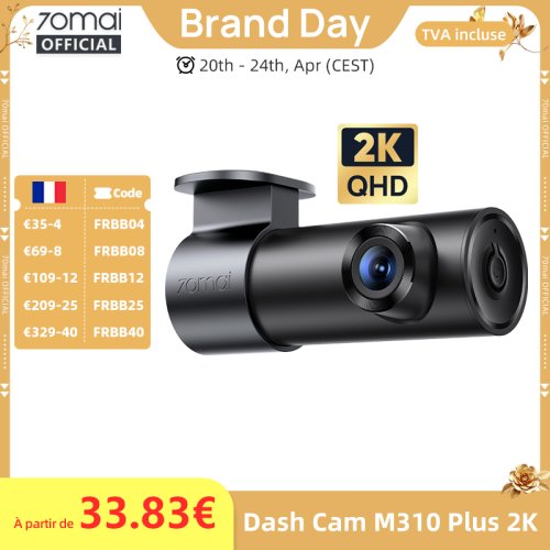 Bild von 70mai M310 Plus 2K Dashcam – Hochauflösende Fahrzeugkamera mit Nachtsicht & Parküberwachung