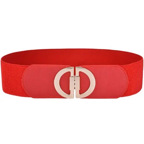 Image de Ceinture Élastique Fine pour Femmes - Boucle Alliage - Grande Taille